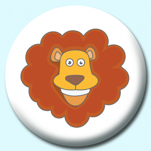 Personalised Badge: 75mm Lion Button Badge. Create your own custom badge - complete the form and we will create your personalised button badge for you.