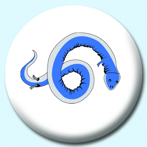 Personalised Badge: 75mm Lizard Button Badge. Create your own custom badge - complete the form and we will create your personalised button badge for you.