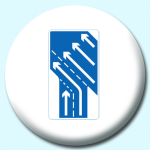 Personalised Badge: 38mm Motorway Slip Road Button Badge. Create your own custom badge - complete the form and we will create your personalised button badge for you.