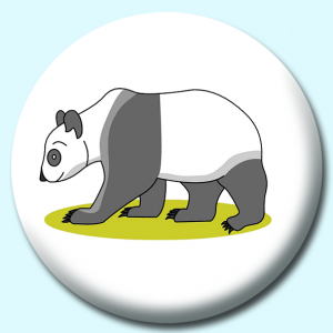 Personalised Badge: 38mm Panda Button Badge. Create your own custom badge - complete the form and we will create your personalised button badge for you.