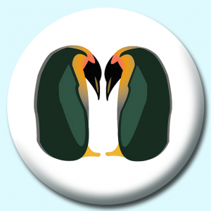 Personalised Badge: 75mm Penguins Button Badge. Create your own custom badge - complete the form and we will create your personalised button badge for you.