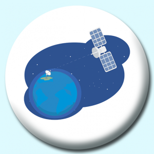 Personalised Badge: 25mm Satelite Button Badge. Create your own custom badge - complete the form and we will create your personalised button badge for you.