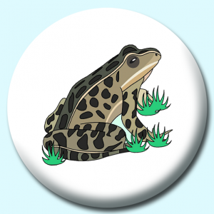 Personalised Badge: 38mm Toad Button Badge. Create your own custom badge - complete the form and we will create your personalised button badge for you.