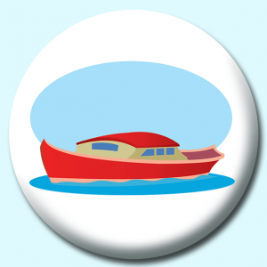 Personalised Badge: 25mm Traditional Asian Boat Button Badge. Create your own custom badge - complete the form and we will create your personalised button badge for you.