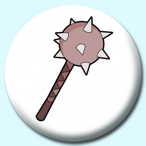 Personalised Badge: 38mm Viking Weapon Button Badge. Create your own custom badge - complete the form and we will create your personalised button badge for you.