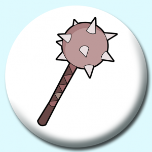 Personalised Badge: 58mm Viking Weapon Button Badge. Create your own custom badge - complete the form and we will create your personalised button badge for you.